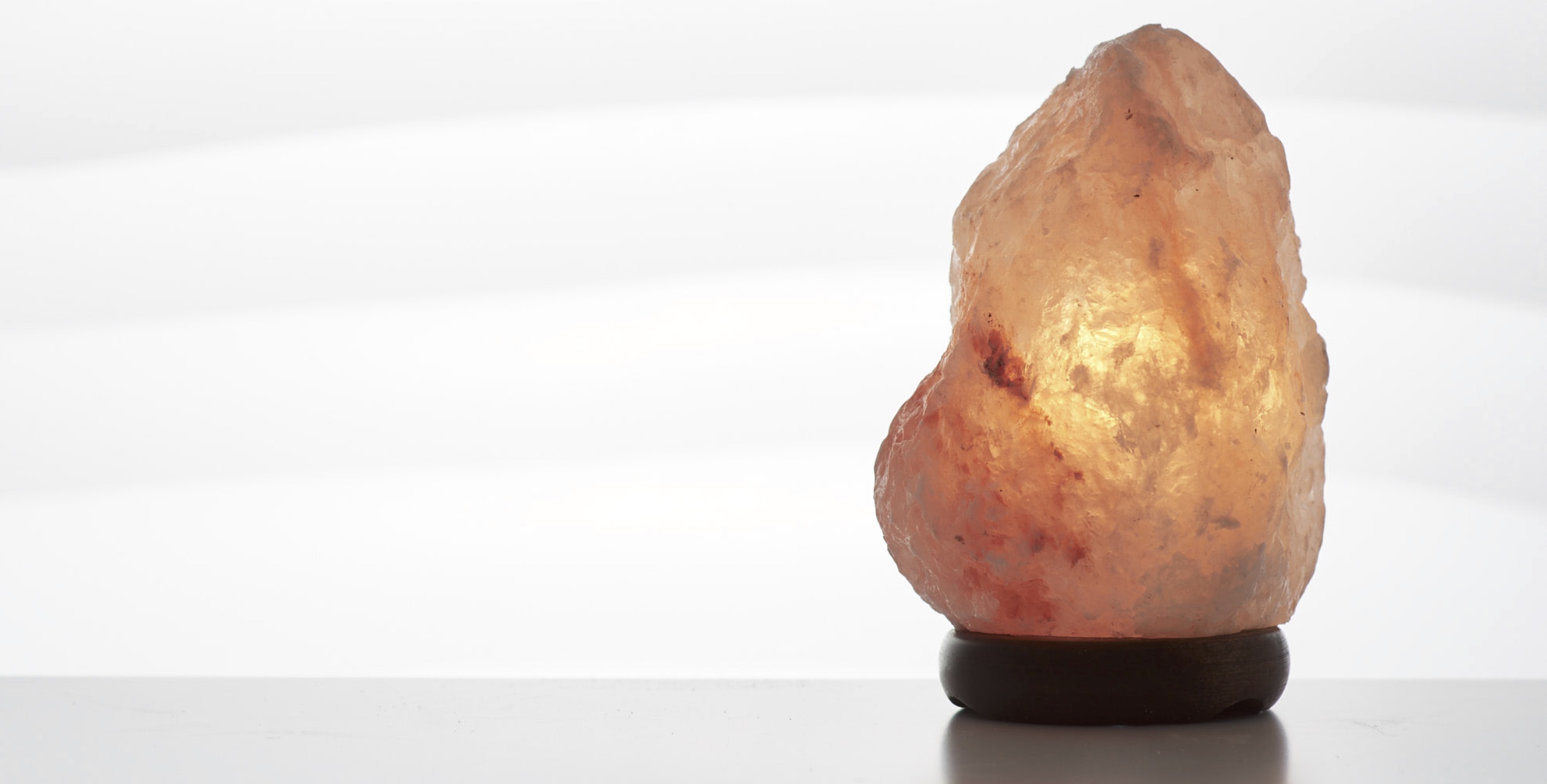 Salt lamp with salt room background