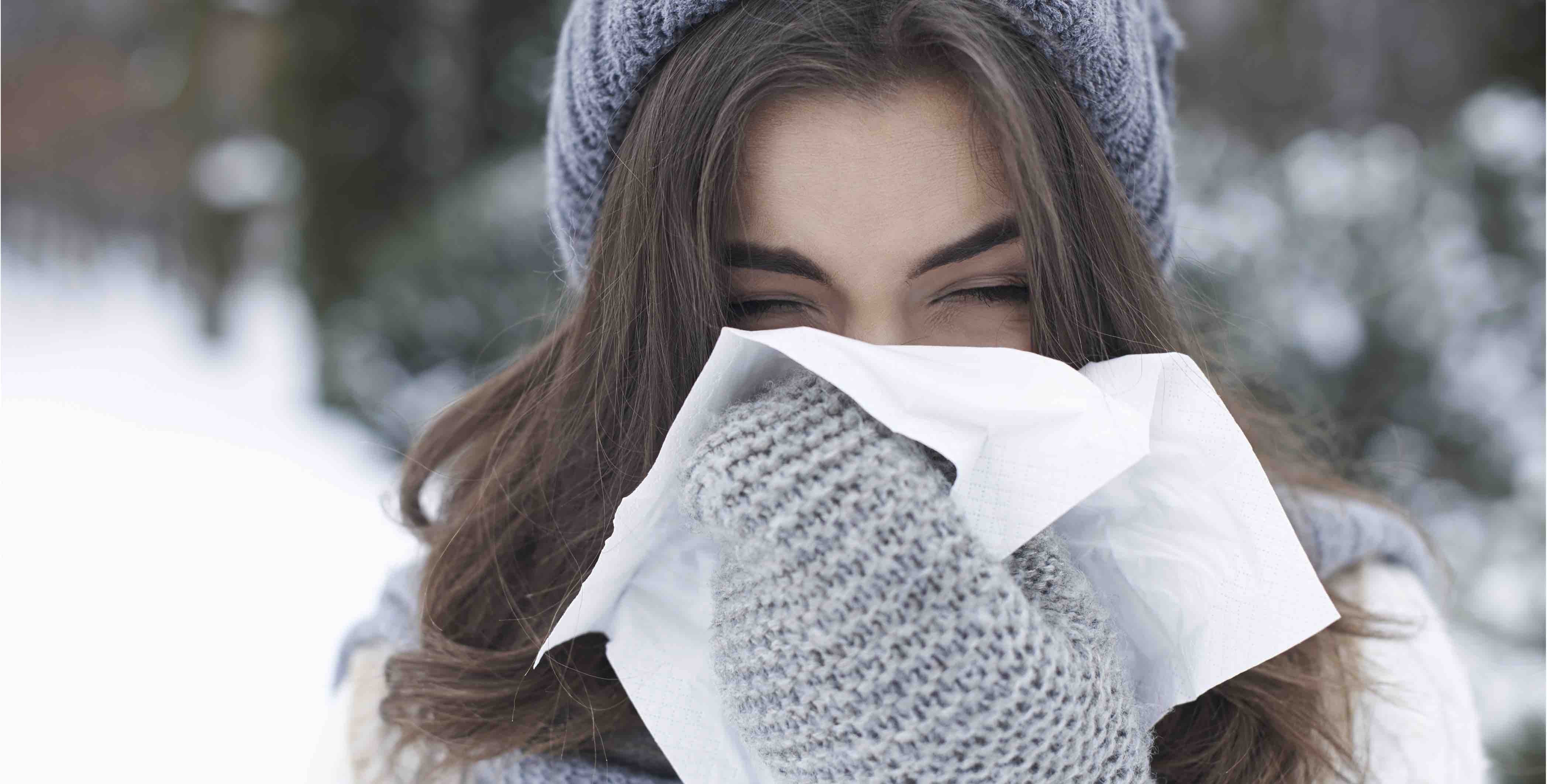 Cold and flu woman